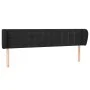 Black velvet headboard 183x23x78/88 cm by vidaXL, Headboards and footboards - Ref: Foro24-3117640, Price: 76,31 €, Discount: %