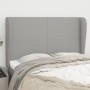 Kopfteil mit hellgrauen Stoffohren 147x23x118/128 cm von vidaXL, Kopf- und Fußteile - Ref: Foro24-3117674, Preis: 122,83 €, R...