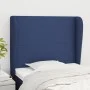 Cabecero con orejas de tela azul 93x23x118/128 cm de vidaXL, Cabeceros y pies de cama - Ref: Foro24-3117664, Precio: 70,59 €,...
