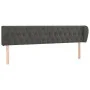 Kopfteil aus dunkelgrauem Samt, 183 x 23 x 78/88 cm von vidaXL, Kopf- und Fußteile - Ref: Foro24-3117541, Preis: 79,38 €, Rab...