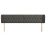 Kopfteil aus dunkelgrauem Samt, 183 x 23 x 78/88 cm von vidaXL, Kopf- und Fußteile - Ref: Foro24-3117541, Preis: 79,50 €, Rab...