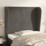 Kopfteil mit dunkelgrauen Samtohren 103x23x118/128 cm von vidaXL, Kopf- und Fußteile - Ref: Foro24-3117719, Preis: 64,17 €, R...