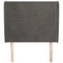 Kopfteil mit dunkelgrauen Samtohren 103x23x118/128 cm von vidaXL, Kopf- und Fußteile - Ref: Foro24-3117719, Preis: 64,17 €, R...