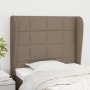 Kopfteil mit Ohren aus taupegrauem Stoff 93x23x118/128 cm von vidaXL, Kopf- und Fußteile - Ref: Foro24-3117942, Preis: 72,76 ...