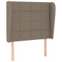 Kopfteil mit Ohren aus taupegrauem Stoff 93x23x118/128 cm von vidaXL, Kopf- und Fußteile - Ref: Foro24-3117942, Preis: 72,76 ...