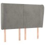 Headboard with light gray velvet ears 147x23x118/128 cm by vidaXL, Headboards and footboards - Ref: Foro24-3117724, Price: 12...