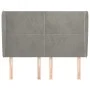 Headboard with light gray velvet ears 147x23x118/128 cm by vidaXL, Headboards and footboards - Ref: Foro24-3117724, Price: 12...