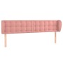 Rosa Samtkopfteil 203x23x78/88 cm von vidaXL, Kopf- und Fußteile - Ref: Foro24-3117649, Preis: 73,08 €, Rabatt: %