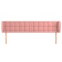 Rosa Samtkopfteil 203x23x78/88 cm von vidaXL, Kopf- und Fußteile - Ref: Foro24-3117649, Preis: 73,08 €, Rabatt: %