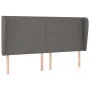 Kopfteil mit Ohren, graues Kunstleder, 203 x 23 x 118/128 cm von vidaXL, Kopf- und Fußteile - Ref: Foro24-3117788, Preis: 141...