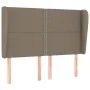 Headboard with ears in taupe gray fabric 147x23x118/128 cm by vidaXL, Headboards and footboards - Ref: Foro24-3117818, Price:...