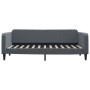 Sofá cama con colchón terciopelo gris oscuro 100x200 cm