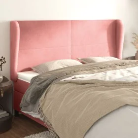 Kopfteil mit rosa Samtohren 183x23x118/128 cm von vidaXL, Kopf- und Fußteile - Ref: Foro24-3117741, Preis: 140,64 €, Rabatt: %