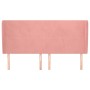 Headboard with pink velvet ears 183x23x118/128 cm by vidaXL, Headboards and footboards - Ref: Foro24-3117741, Price: 136,84 €...