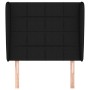 Headboard with black fabric ears 83x23x118/128 cm by vidaXL, Headboards and footboards - Ref: Foro24-3117932, Price: 70,05 €,...