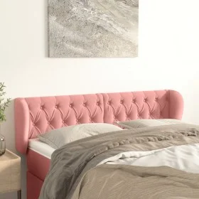Rosa Samtkopfteil 163x23x78/88 cm von vidaXL, Kopf- und Fußteile - Ref: Foro24-3117539, Preis: 77,03 €, Rabatt: %