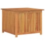 Caja de almacenaje de jardín madera maciza acacia 75x75x58 cm