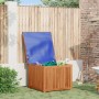 Caja de almacenaje de jardín madera maciza acacia 75x75x58 cm