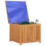 Caja de almacenaje de jardín madera maciza acacia 75x75x58 cm