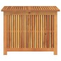Caja de almacenaje de jardín madera maciza acacia 75x75x58 cm