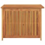Caja de almacenaje de jardín madera maciza acacia 75x75x58 cm