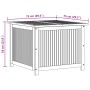 Caja de almacenaje de jardín madera maciza acacia 75x75x58 cm
