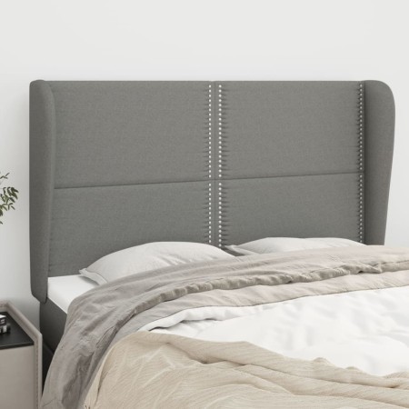 Kopfteil mit dunkelgrauen Stoffohren 147x23x118/128 cm von vidaXL, Kopf- und Fußteile - Ref: Foro24-3117815, Preis: 103,06 €,...
