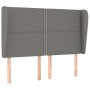 Kopfteil mit dunkelgrauen Stoffohren 147x23x118/128 cm von vidaXL, Kopf- und Fußteile - Ref: Foro24-3117815, Preis: 103,06 €,...