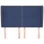 Headboard with blue fabric ears 147x23x118/128 cm by vidaXL, Headboards and footboards - Ref: Foro24-3117820, Price: 101,07 €...