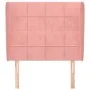 Kopfteil mit rosa Samtohren 103x23x118/128 cm von vidaXL, Kopf- und Fußteile - Ref: Foro24-3118003, Preis: 92,46 €, Rabatt: %