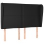 Headboard with black synthetic leather ears 147x23x118/128 cm by vidaXL, Headboards and footboards - Ref: Foro24-3117766, Pri...