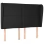 Headboard with black synthetic leather ears 147x23x118/128 cm by vidaXL, Headboards and footboards - Ref: Foro24-3117766, Pri...