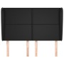 Headboard with black synthetic leather ears 147x23x118/128 cm by vidaXL, Headboards and footboards - Ref: Foro24-3117766, Pri...