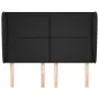 Headboard with black synthetic leather ears 147x23x118/128 cm by vidaXL, Headboards and footboards - Ref: Foro24-3117766, Pri...