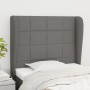 Kopfteil mit dunkelgrauen Stoffohren 93x23x118/128 cm von vidaXL, Kopf- und Fußteile - Ref: Foro24-3117939, Preis: 72,98 €, R...