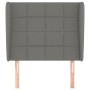 Kopfteil mit dunkelgrauen Stoffohren 93x23x118/128 cm von vidaXL, Kopf- und Fußteile - Ref: Foro24-3117939, Preis: 72,98 €, R...