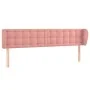 Cabecero de terciopelo rosa 163x23x78/88 cm de vidaXL, Cabeceros y pies de cama - Ref: Foro24-3117637, Precio: 78,12 €, Descu...