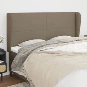 Headboard with ears in taupe gray fabric 163x23x118/128 cm by vidaXL, Headboards and footboards - Ref: Foro24-3117686, Price:...