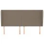 Headboard with ears in taupe gray fabric 163x23x118/128 cm by vidaXL, Headboards and footboards - Ref: Foro24-3117686, Price:...