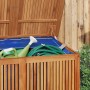 Caja de almacenaje de jardín madera maciza acacia 150x80x75 cm