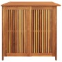 Caja de almacenaje de jardín madera maciza acacia 150x80x75 cm