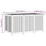 Caja de almacenaje de jardín madera maciza acacia 150x80x75 cm