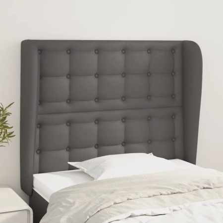 Kopfteil mit Ohren, graues Kunstleder, 93 x 23 x 118/128 cm von vidaXL, Kopf- und Fußteile - Ref: Foro24-3118038, Preis: 87,5...