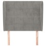 Kopfteil mit hellgrauen Samtohren 103x23x118/128 cm von vidaXL, Kopf- und Fußteile - Ref: Foro24-3117998, Preis: 74,78 €, Rab...