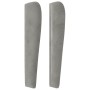 Kopfteil mit hellgrauen Samtohren 103x23x118/128 cm von vidaXL, Kopf- und Fußteile - Ref: Foro24-3117998, Preis: 74,78 €, Rab...