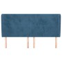 Headboard with dark blue velvet ears 203x23x118/128 cm by vidaXL, Headboards and footboards - Ref: Foro24-3117746, Price: 144...