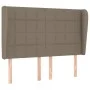 Headboard with ears in taupe gray fabric 147x23x118/128 cm by vidaXL, Headboards and footboards - Ref: Foro24-3117958, Price:...