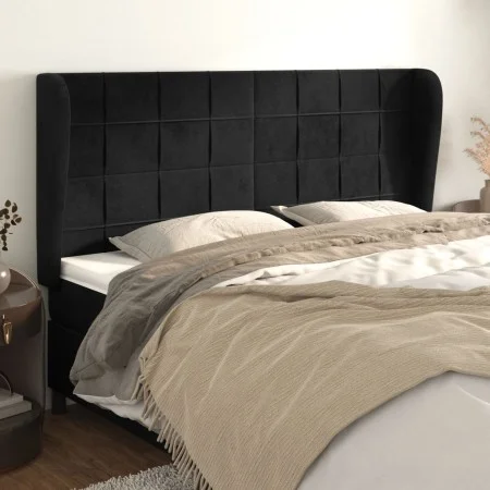 Headboard with light gray velvet ears 183x23x118/128 cm by vidaXL, Headboards and footboards - Ref: Foro24-3118018, Price: 14...