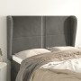 Kopfteil mit dunkelgrauen Samtohren 147x23x118/128 cm von vidaXL, Kopf- und Fußteile - Ref: Foro24-3117865, Preis: 100,89 €, ...