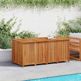 Caja de almacenaje de jardín madera maciza acacia 175x80x75 cm